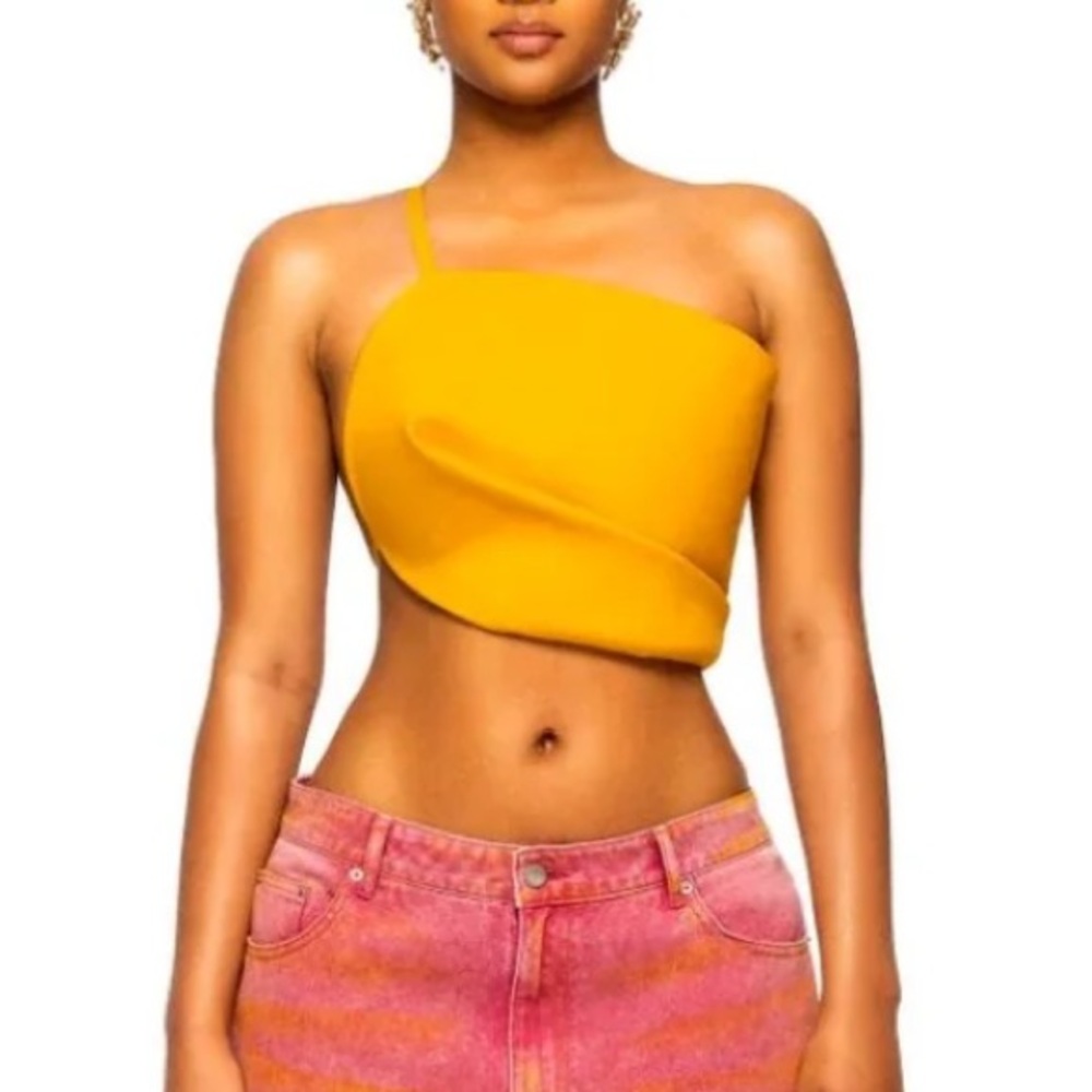 Hanifa Asymmetrical Petal Top